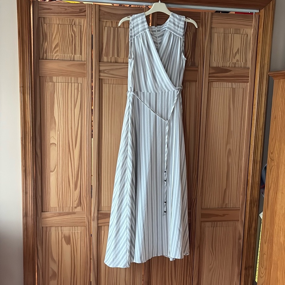 Striped Sleeveless Maxi Dress